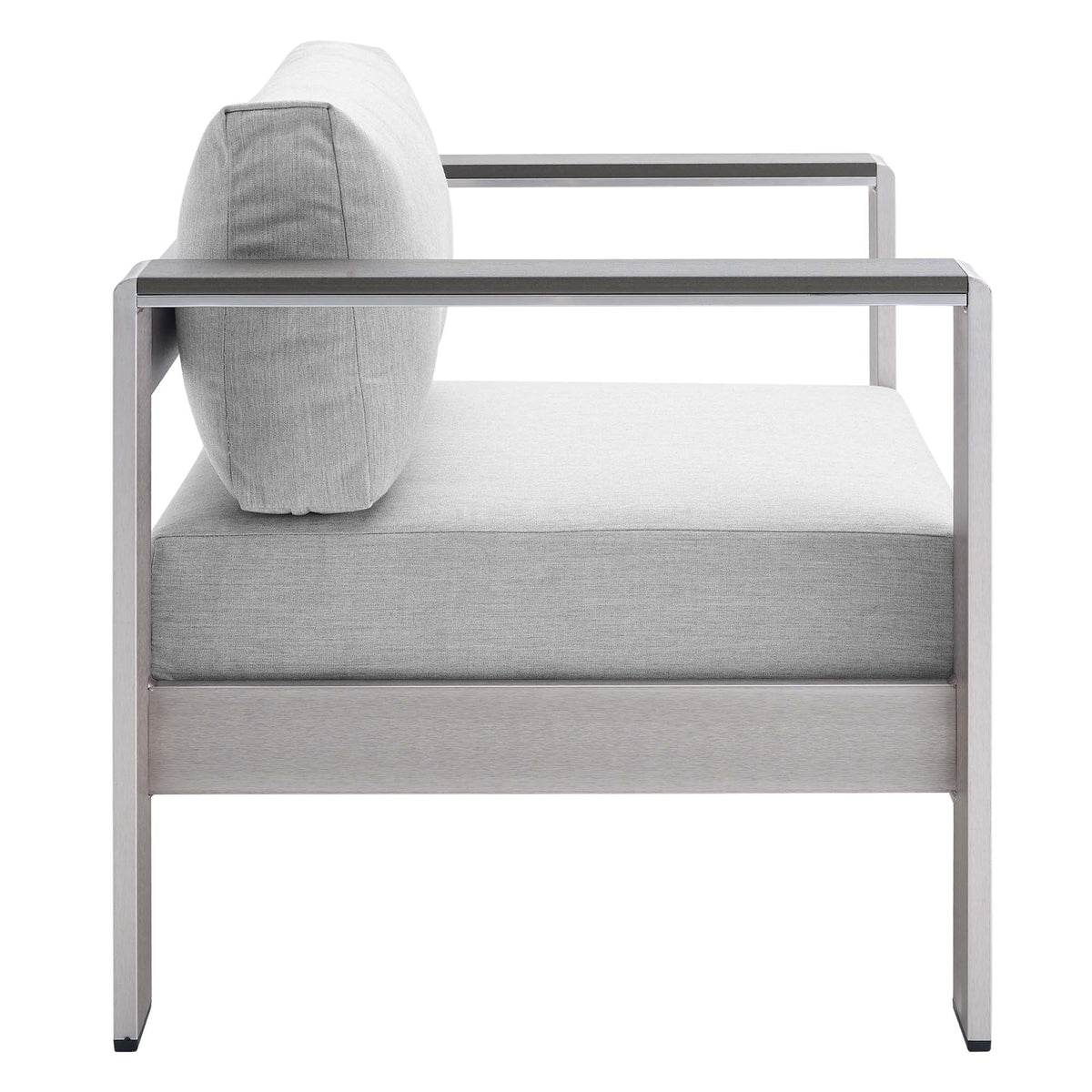 Shore 4 Piece Sunbrella Fabric Outdoor Patio Aluminum Set by Modway