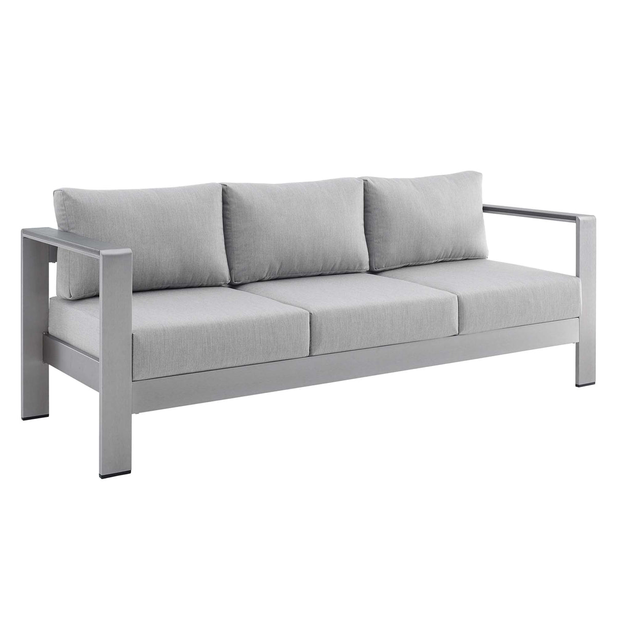 Shore 7 Piece Sunbrella Fabric Outdoor Patio Aluminum Set by Modway