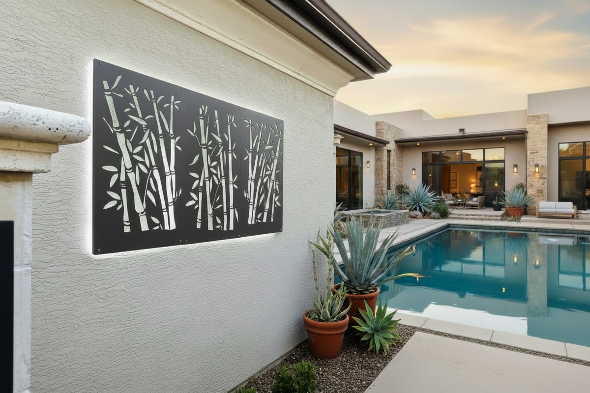 Laser-Cut Bamboo Panel - FREE SHIPPING