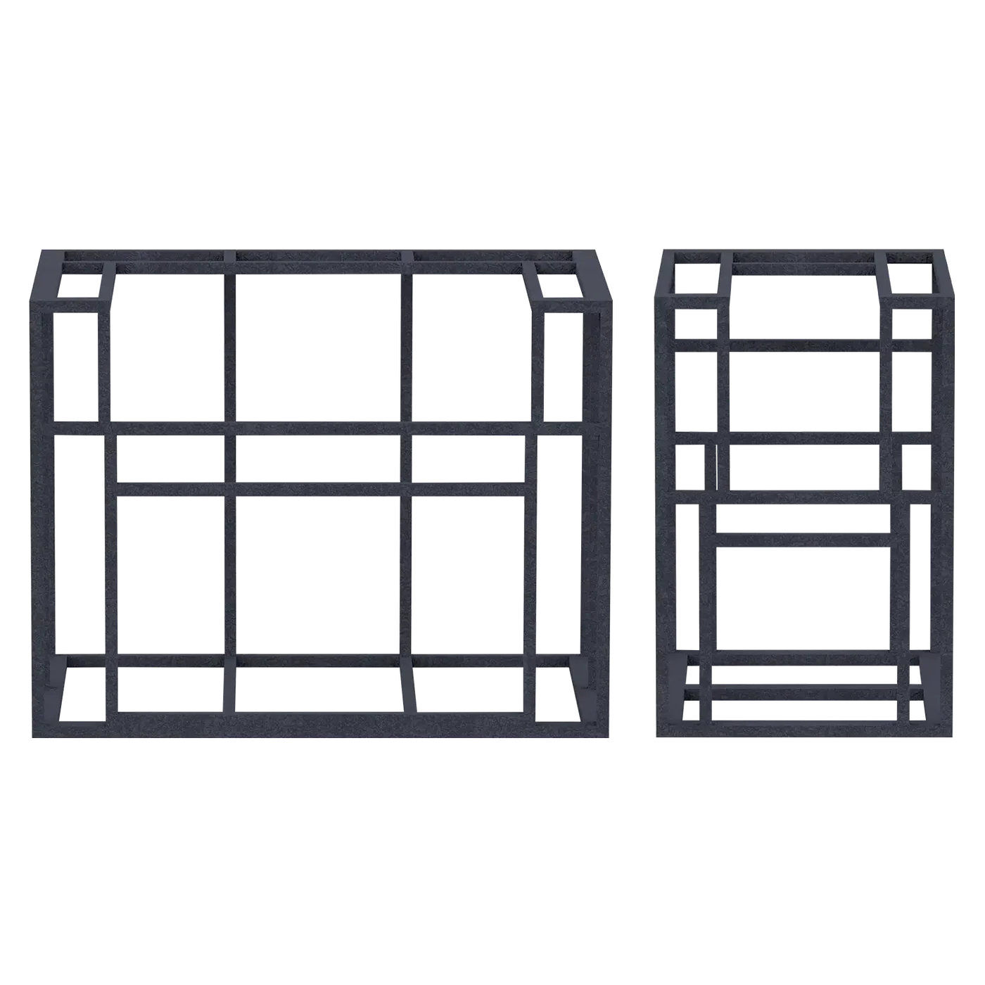Videl USA Signature Collection 2 modular knock-down BBQ island frame only before cement board and exterior finish