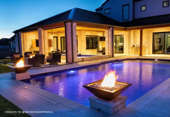 The Outdoor Plus Maya Fire Bowl – Square GFRC Gas Fire Bowl