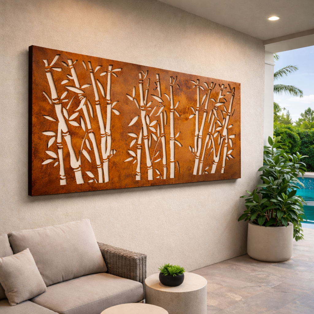 Laser-Cut Bamboo Panel - FREE SHIPPING