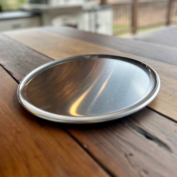 HPC Fire 12-inch wide rim aluminum pizza pan for outdoor pizza ovens