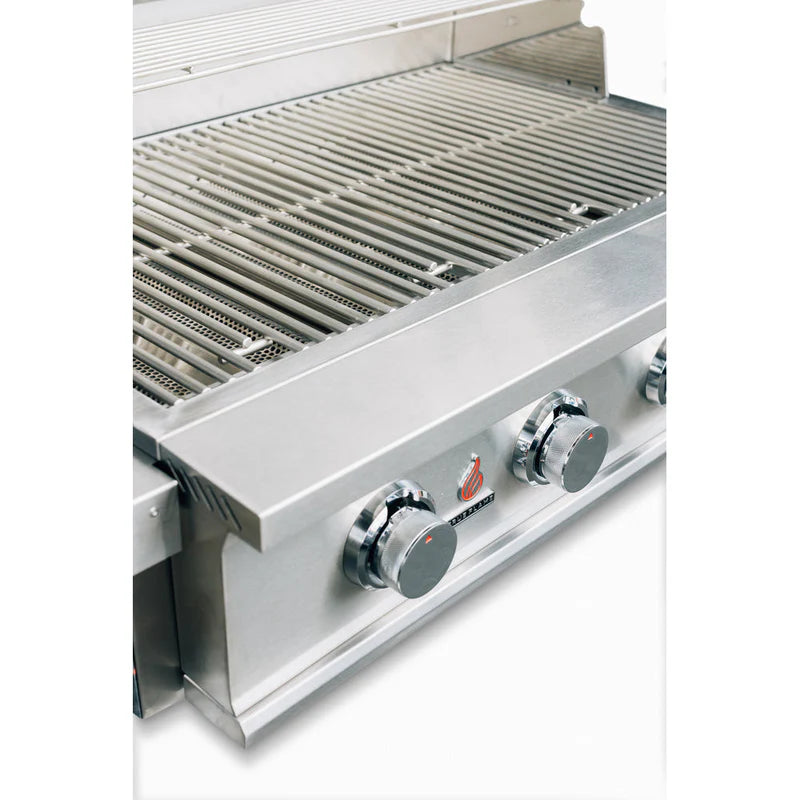 Premium 25-inch 3 burner built-in gas grill with stainless steel cooking grates by TrueFlame