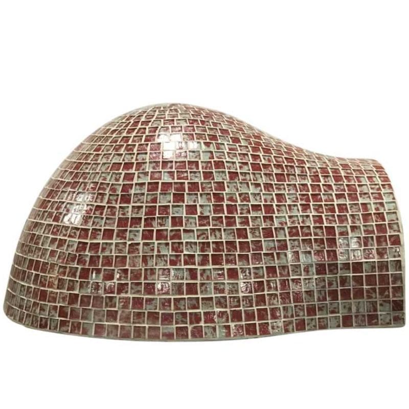 HPC Fire Forno de Pizza oven with Red mosaic tile finish