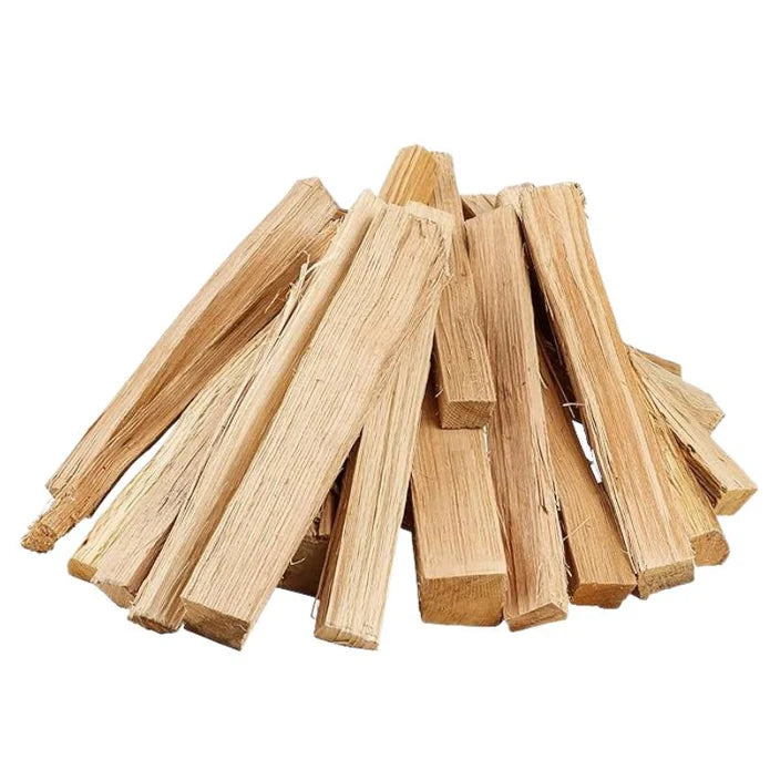 Premium white oak cooking wood splits for outdoor wood-fired pizza ovens