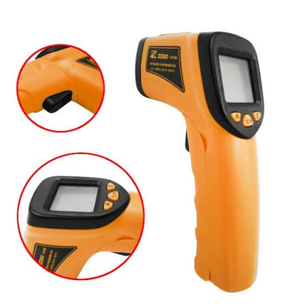 HPC Fire Forno de Pizza Digital Infrared Thermometer Gun for measuring pizza stone, grill, and smoker surface temperatures