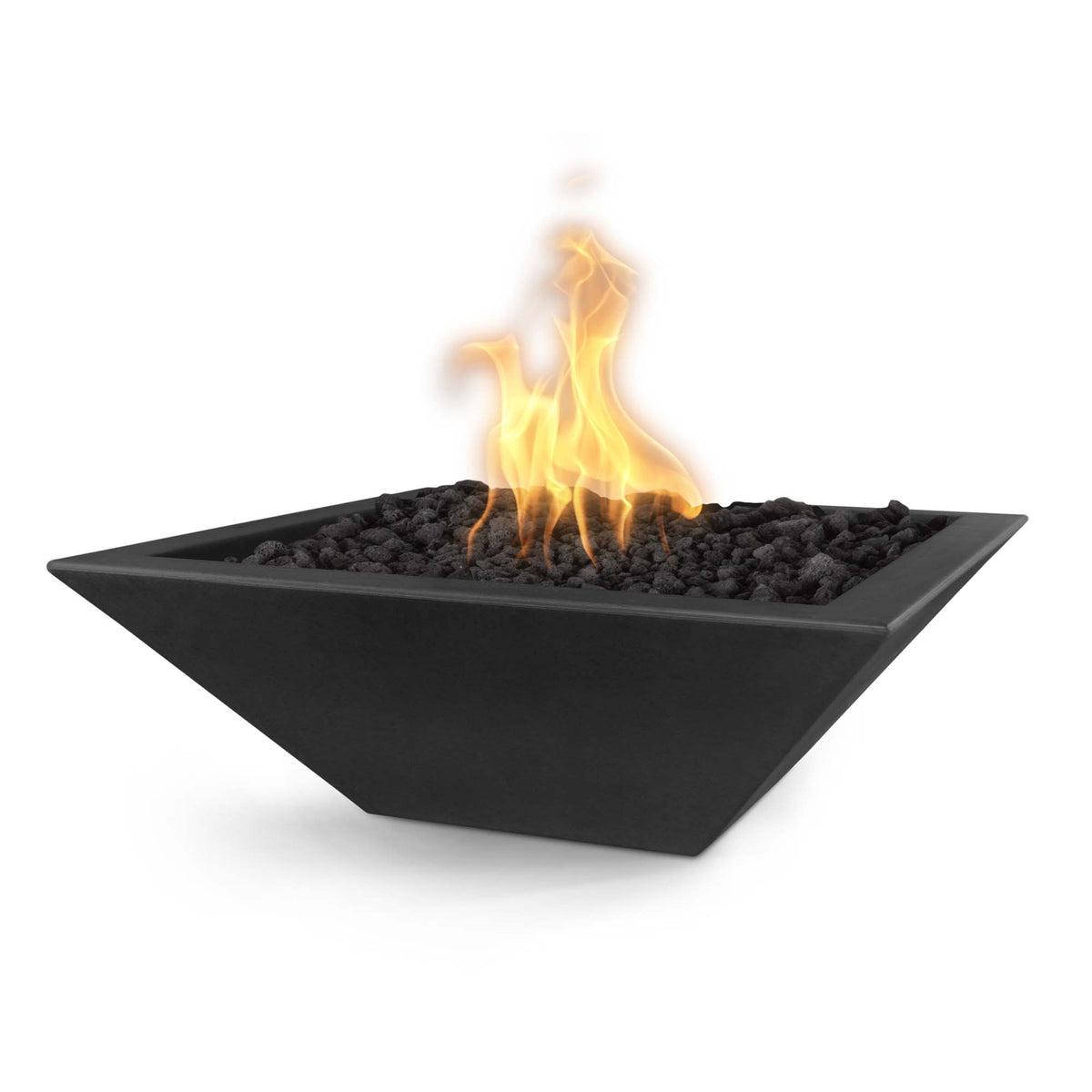 The Outdoor Plus Maya Fire Bowl – Square GFRC Gas Fire Bowl