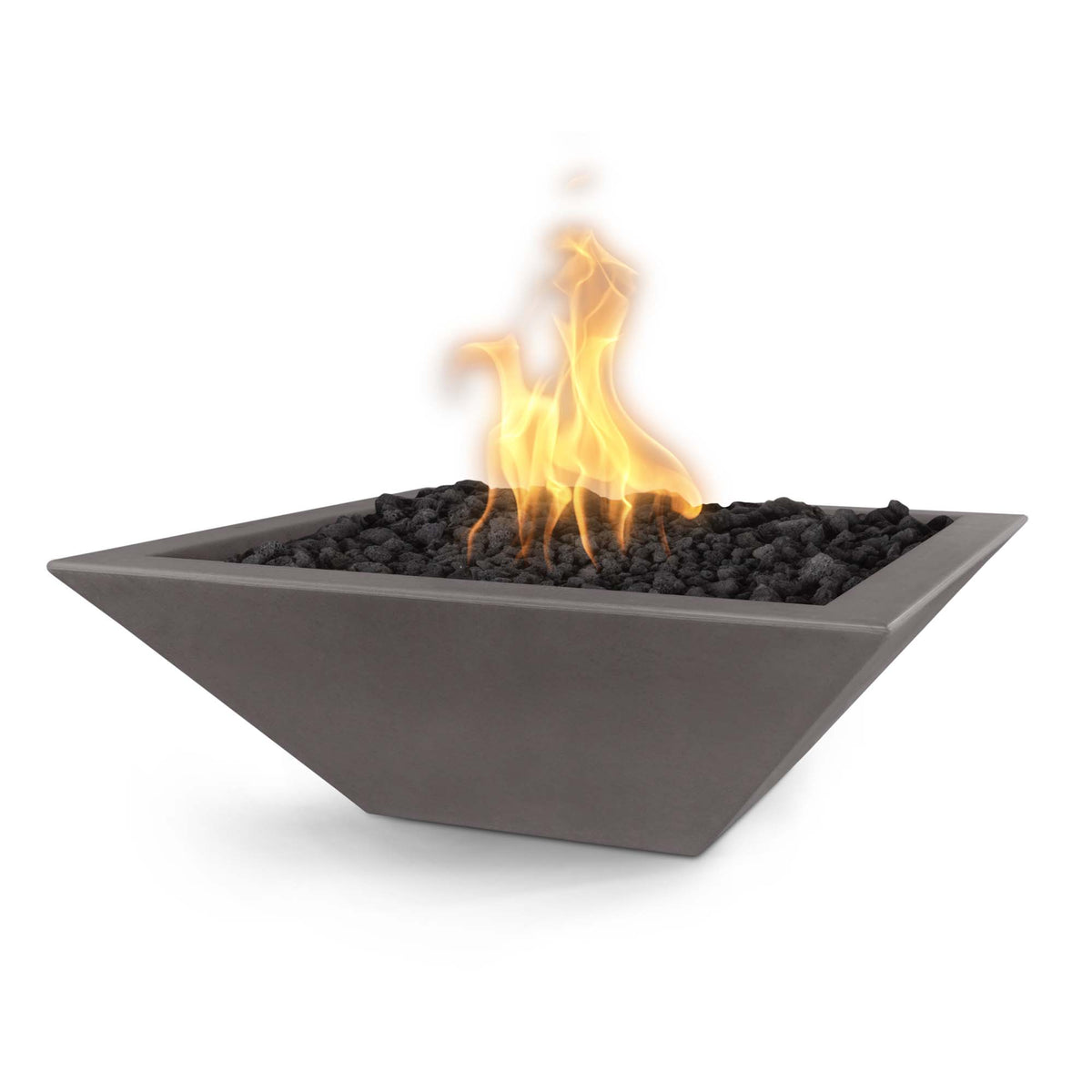 The Outdoor Plus Maya Fire Bowl – Square GFRC Gas Fire Bowl