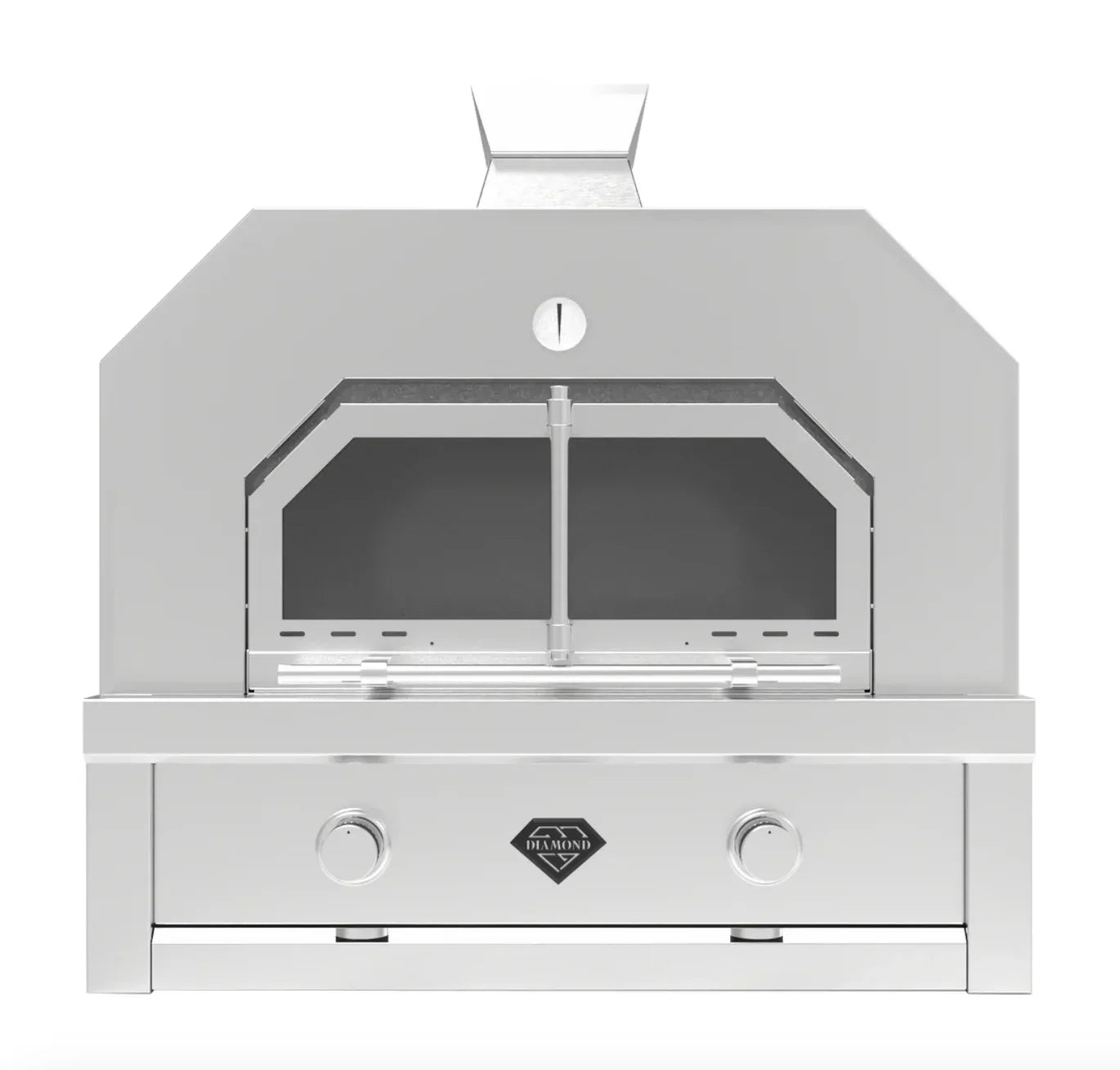 Videl Outdoor Oven I 30-inch 2-burner outdoor gas pizza oven front view