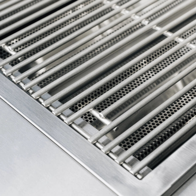8mm round stainless steel cooking grates on TrueFlame TFE 25-Inch grill